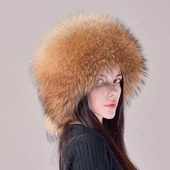 Amazon | URSFUR 毛皮 帽子 女性ぼうし レディースハット
